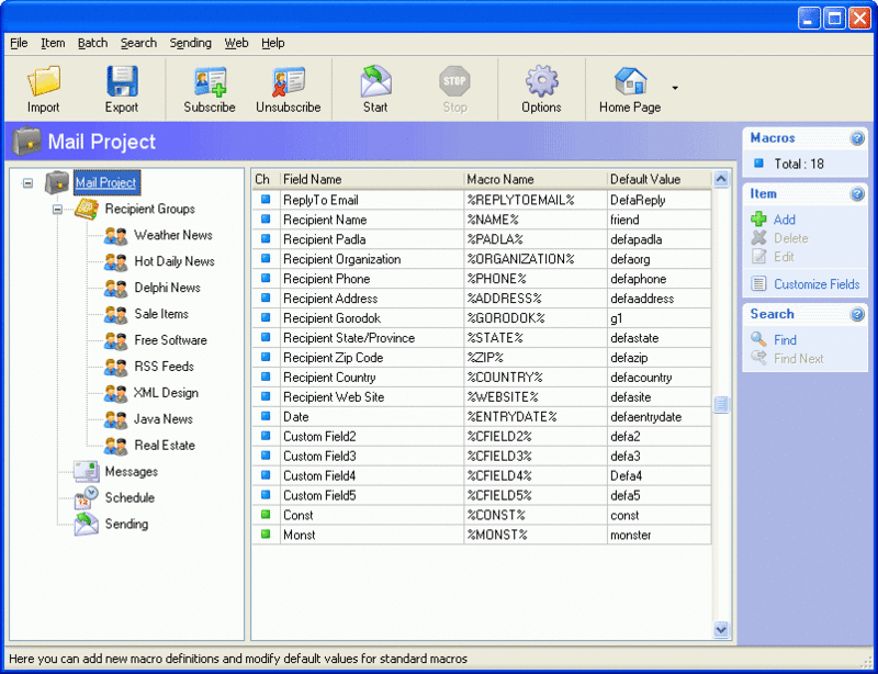 Advanced Emailer Screenshot
